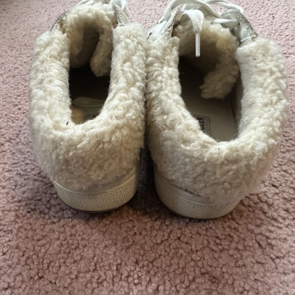 Steve Madden Polaris Reptile Print Beige Fur Line… - image 3
